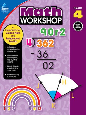 cover image of Math Workshop, Grade 4: a Framework for Guided Math and Independent Practice